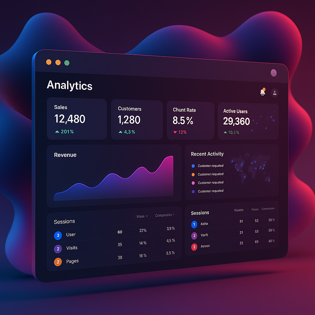 SaaS dashboard